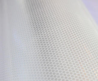 Materiales adhesivos de vinilo de nido de abeja reflectante blanco