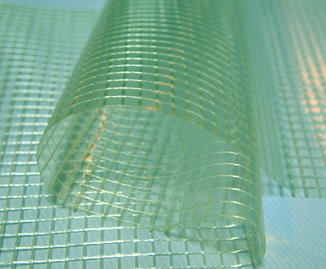 Lona de malla laminada de PVC transparente blanca verde